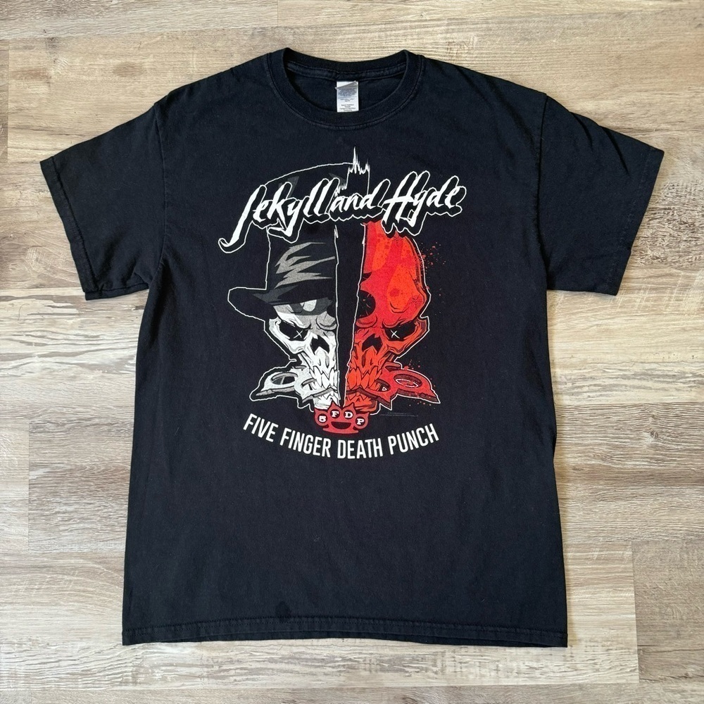 Jekyll and Hyde Five Finger Death Punch black t-shirt #rock men’s M